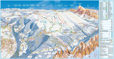 Valle Isarco - Plose - mapa tras narciarskich