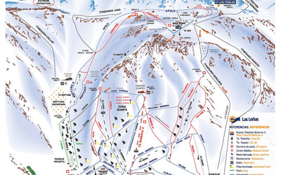 Mapa tras w Las Leñas