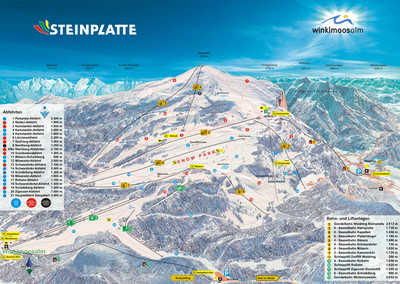 Reit im Winkl - mapa tras narciarskich