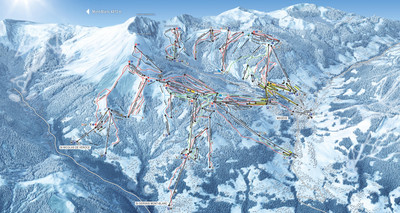 St Gervais - mapa tras narciarskich