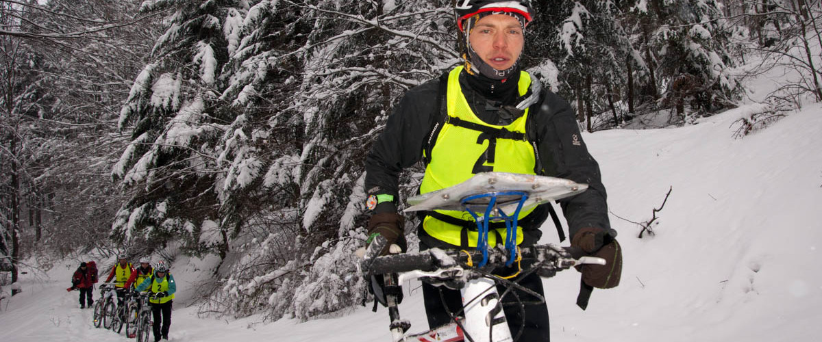 W pełni zimowy etap rowerowy, fot. Michał Unolt