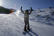 Patrycja Kazadi na snowboardzie w Jasnej (foto: BrandBridge)