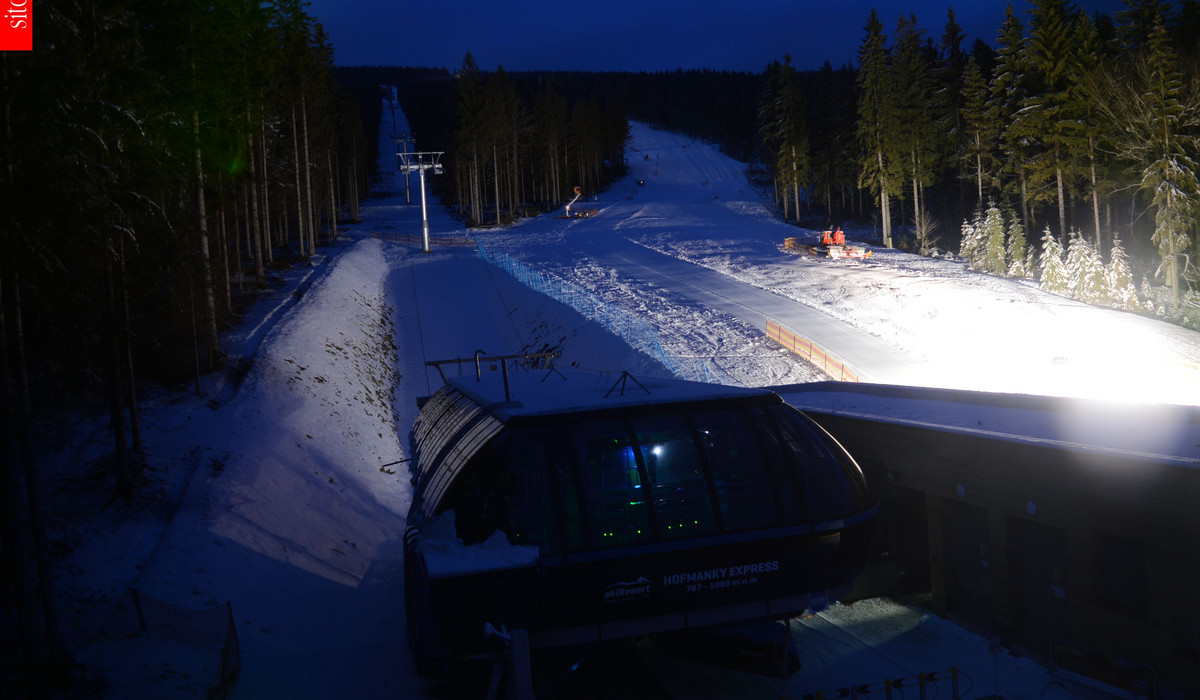 SkiResort ČERNÁ HORA - PEC (Janské Lázně) (źródło: webcam ośrodka 2015 12 12)
