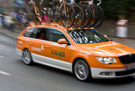 Tour de Pologne. Etap IV- pomarańczowa obsługa techniczna