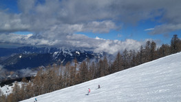 Hinterstroder na niebieskich i czerwonych trasach