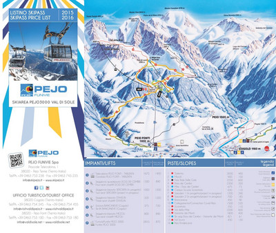 Pejo - mapa tras narciarskich