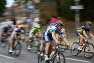 Tour de Pologne. Etap IV- ul. mikołowska peleton 3