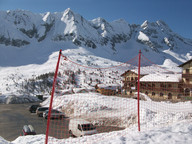 Niebieska trasa 34 widok na Passo Tonale