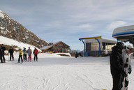 Ski Center Latemar - Predazzo - na górze, widok na schronisko