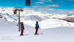 Trasa czerwona u podnóża lodowca Presena (fot. P. Tomczyk) Trasa czerwona u podnóża lodowca Presena (fot. P. Tomczyk)