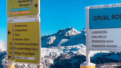 Madonna di Campiglio widok na Groste (fot. P. Tomczyk) Madonna di Campiglio widok na Groste (fot. P. Tomczyk)