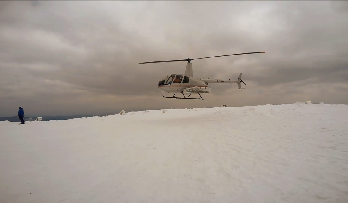 Heliskiing na Pilsku (źródło: vimeo.com) Heliskiing na Pilsku (źródło: vimeo.com)