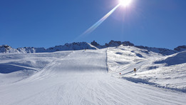 Seiser Alm - Alpe di Siusi w lutym 2022 roku (fot. Tomek Knyć)