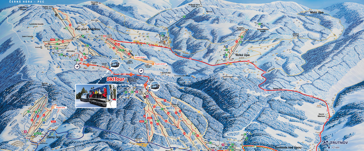 skiResort Černą hora - Pec - mapa tras narciarskich (źródło: skiresort.cz)