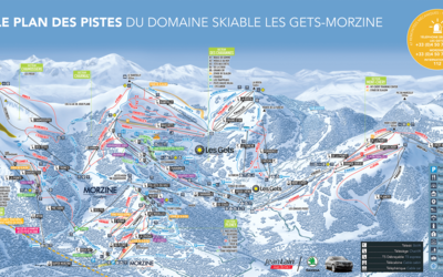 Plan tras narciarskich w Les Gets Morzine 2020 2021