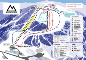 Mapa Beskid Sport Arena (źródło: BSA)