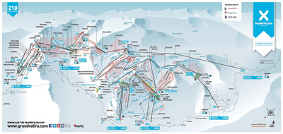 Grandvalira - mapa tras narciarskich