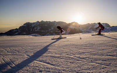 Trentino narty o świcie w Madonna di Campiglio (foto: F. Modica)