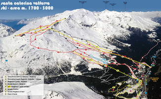 Santa Caterina mapa tras narciarskich