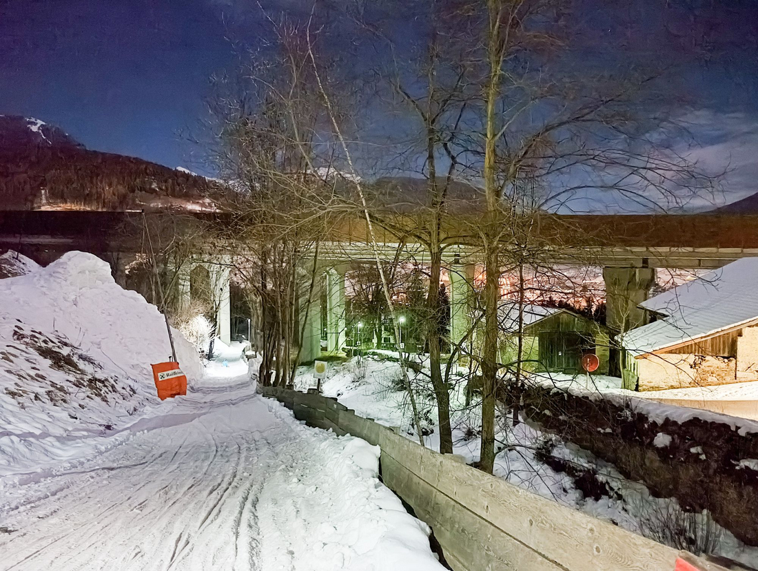 Na sankach pod autostradą Brennero A 22