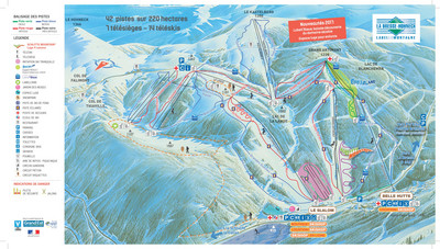 La Bresse Hochneck - mapa tras narciarskich