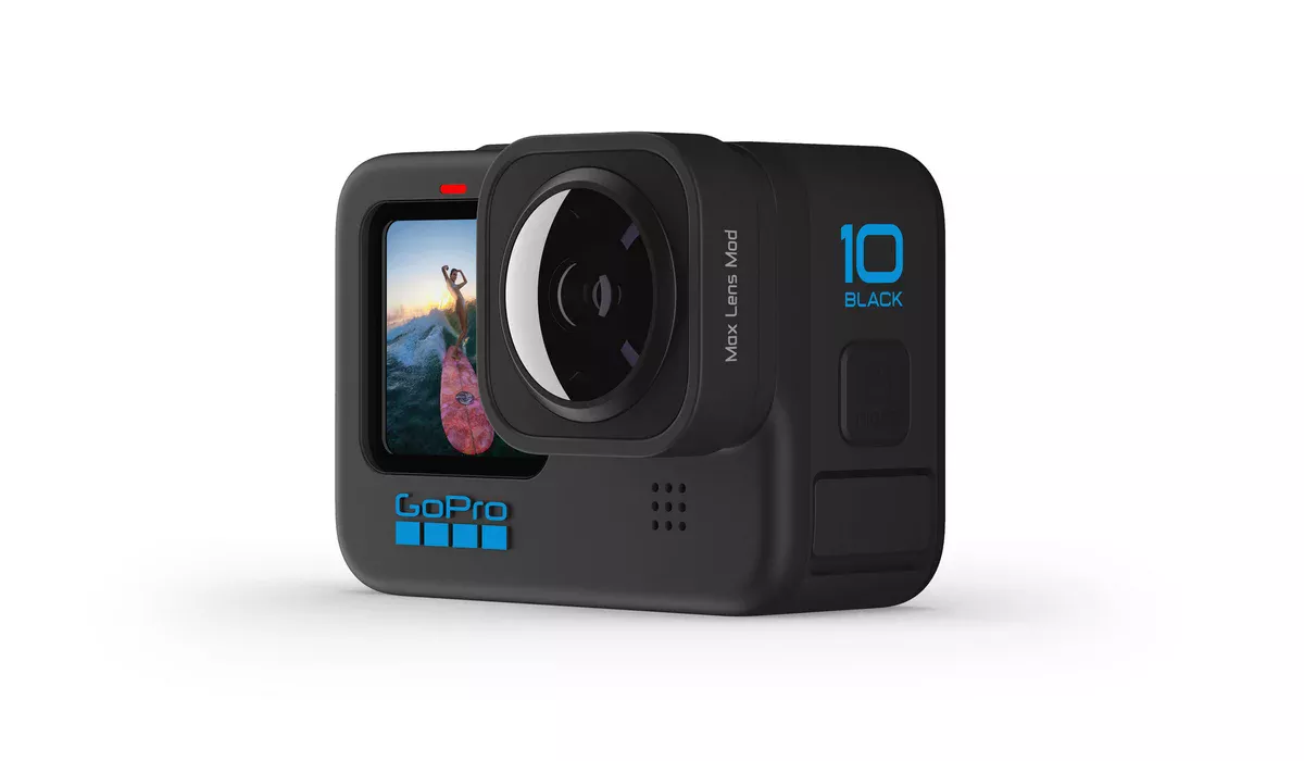 Kamera sportowa GoPro Max HERO10 na białym tle