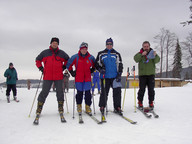 Ratownicy GOPR i redaktorzy na górnej stacji