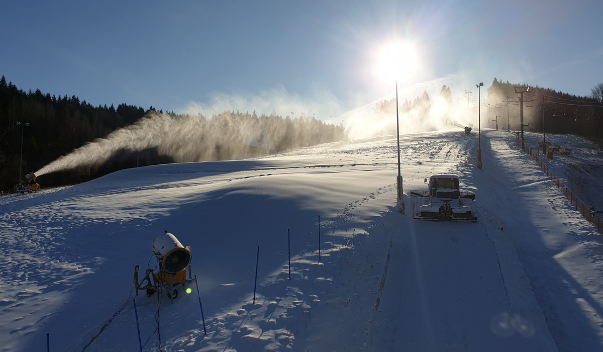 Naśnieżanie Cieńkowa w Wiśle (foto: nat.pl)