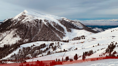 Ski Center Latemar widok na Pala di Santa  (fot. P. Tomczyk)