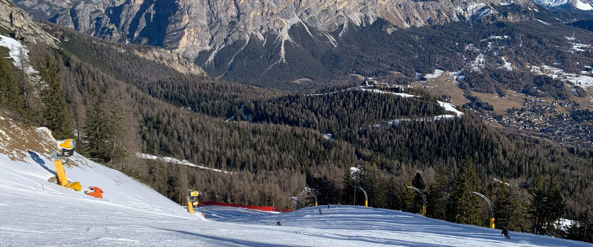 Cortina d`Ampezzo czerwona trasa z Pomedes / fot. P. Tomczyk