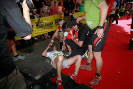 Transvulcania 2012- zmęczenie na mecie