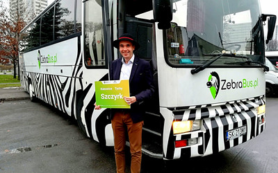 ZebraBus - pierwszy kurs do Szczyrku (foto: ZebraBus)