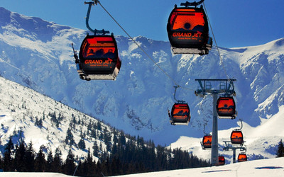 Słowacja Jasna Chopok Niskie Tatry, gondola Grand Jet
