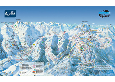 Pra Loup - mapa tras narciarskich