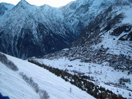 Les 2 Alpes 2 - Widok na miasto