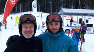 Aleksander Kaleta z Andrzejem Bargielem (po prawej), utytułowanym narciarzem wysokogórskim i himalaistą