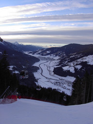 Miasteczko, widok ze stoku