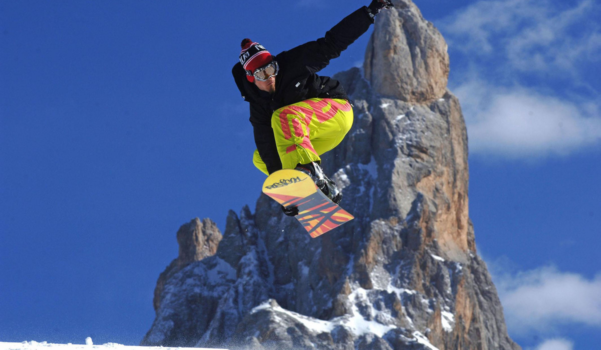 Snowboard na Passo Rolle (foto:  Pierluigi Orler Dellasega)