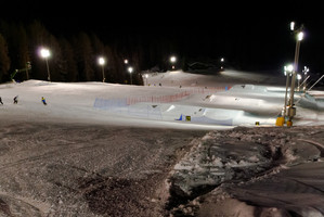 Snowpark Zoldo w nocy (foto: D. Biernat)