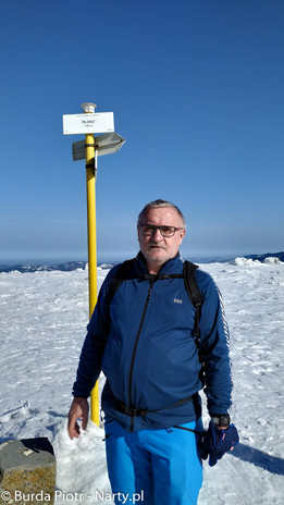 Autor na szczycie Pilska (foto: P. Burda)