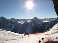 Canazei-Belvedere-Sella- widok z wyciągu