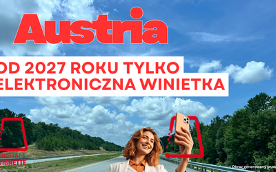 Grafika ilustrująca artykuł Austria rezygnuje z winiet naklejanych na szybę. Od 2027 roku tylko e-winieta