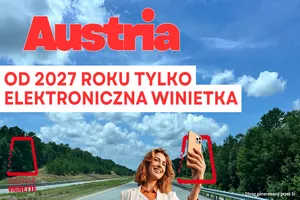 Grafika ilustrująca artykuł Austria rezygnuje z winiet naklejanych na szybę. Od 2027 roku tylko e-winieta