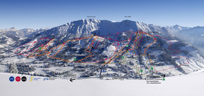 Oberjoch Bad Hindelang - mapa tras narciarskich