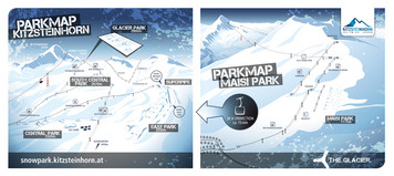 Mapa snowparku na lodowcu Kitzsteinhorn (fot. ©Kitzsteinhorn)