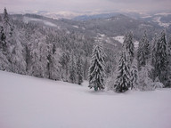 Wisła- Stożek - widoki na trasę 2