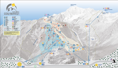 Courmayeur - mapa tras narciarskich