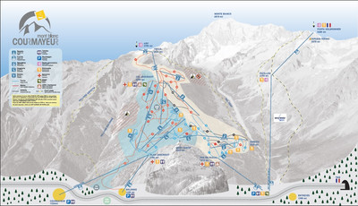 Courmayeur - mapa tras narciarskich