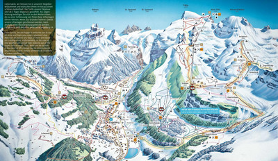 Engelberg-Titlis - mapa tras narciarskich