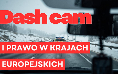 Kamera samochodowa w drodze na narty – gdzie wolno, a gdzie grozi mandatem? / grafika tła generowana SI
